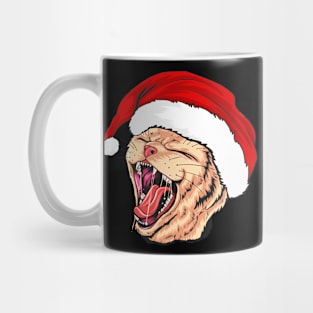 Kitty Screaming funny Christmas Cat Lover Gift Mug